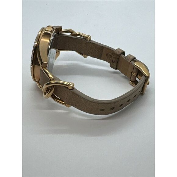 Fossil Riley ES3466 Women's Rose Gold-Tone Sand Leather Analog Dial Watch JNA310 - Picture 7 of 11